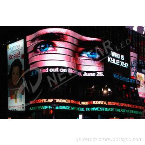 Wall Mounted P20mm Flexible LED Display Board , Full Color
